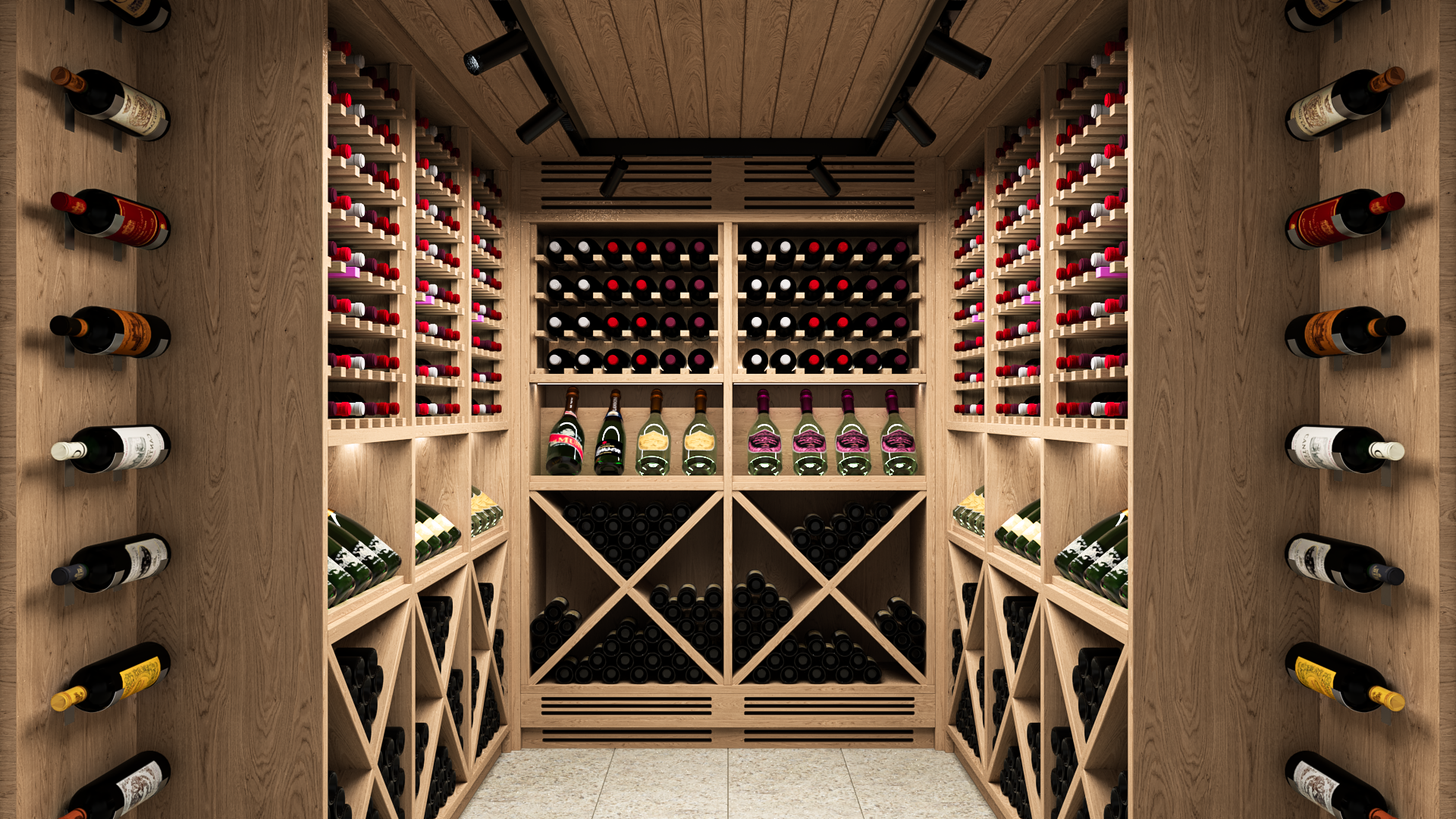 Cantina in legno per vini art. 734